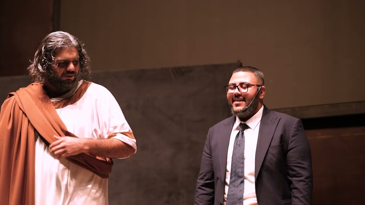 رسالة ارسطو للبشرية: مشهد درامي لطلبة قسمي اللغة الانكليزية والترجمة كلية الاداب_جامعة البصرة