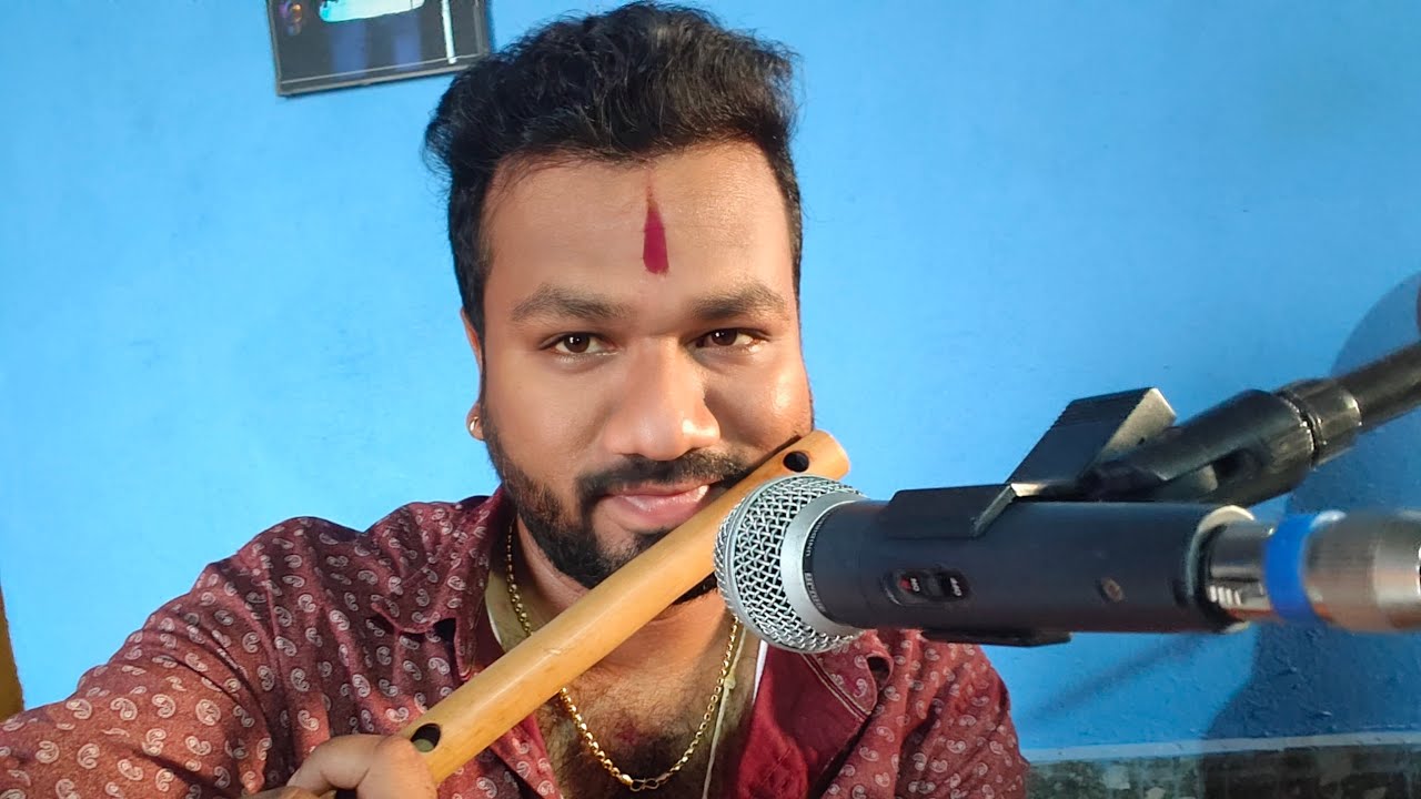 Venkatesh Venkatapur is live flute and songs kannada bhajans