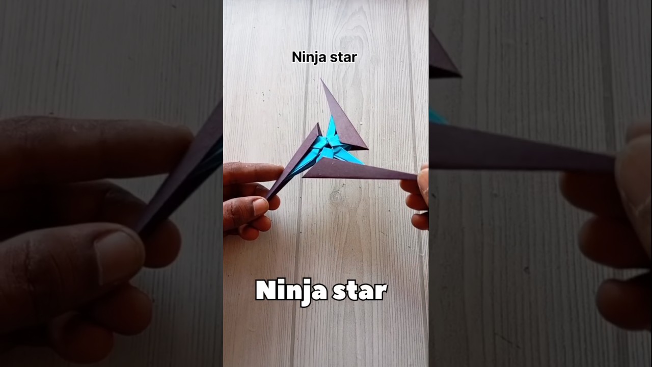NINJA STAR ORIGAMI|HOW TO MAKE PAPER PERFECT NINJA STAR SHURIKEN TUTORIAL ORIGAMI|STEP BY STEP|ART