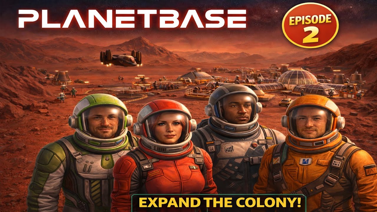 FROM OUTPOST TO SPACE HUB 🚀 6-Hour Realistic Management | Planetbase (No Commentary) #2