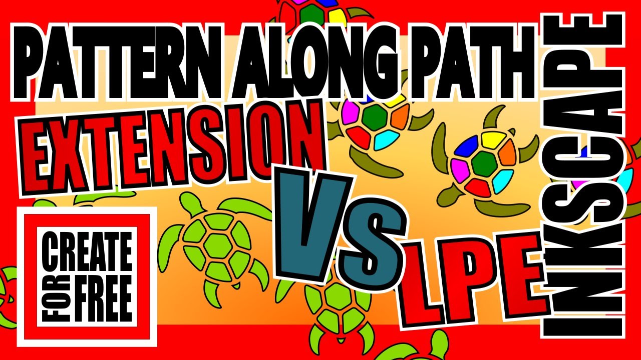 Inkscape Pattern along Path | Extension vs LPE