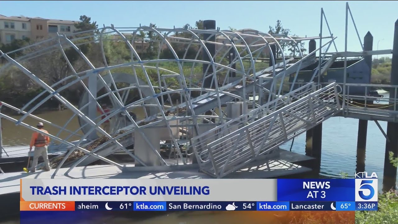 Newport Beach introduces state's first trash interceptor to keep bay, oceans clean