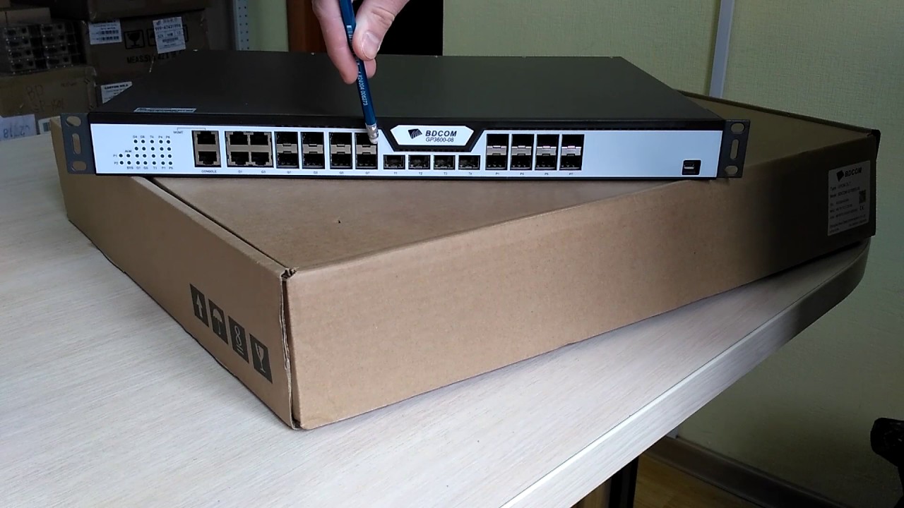 Обзор GPON OLT BDCOM серии GP3600