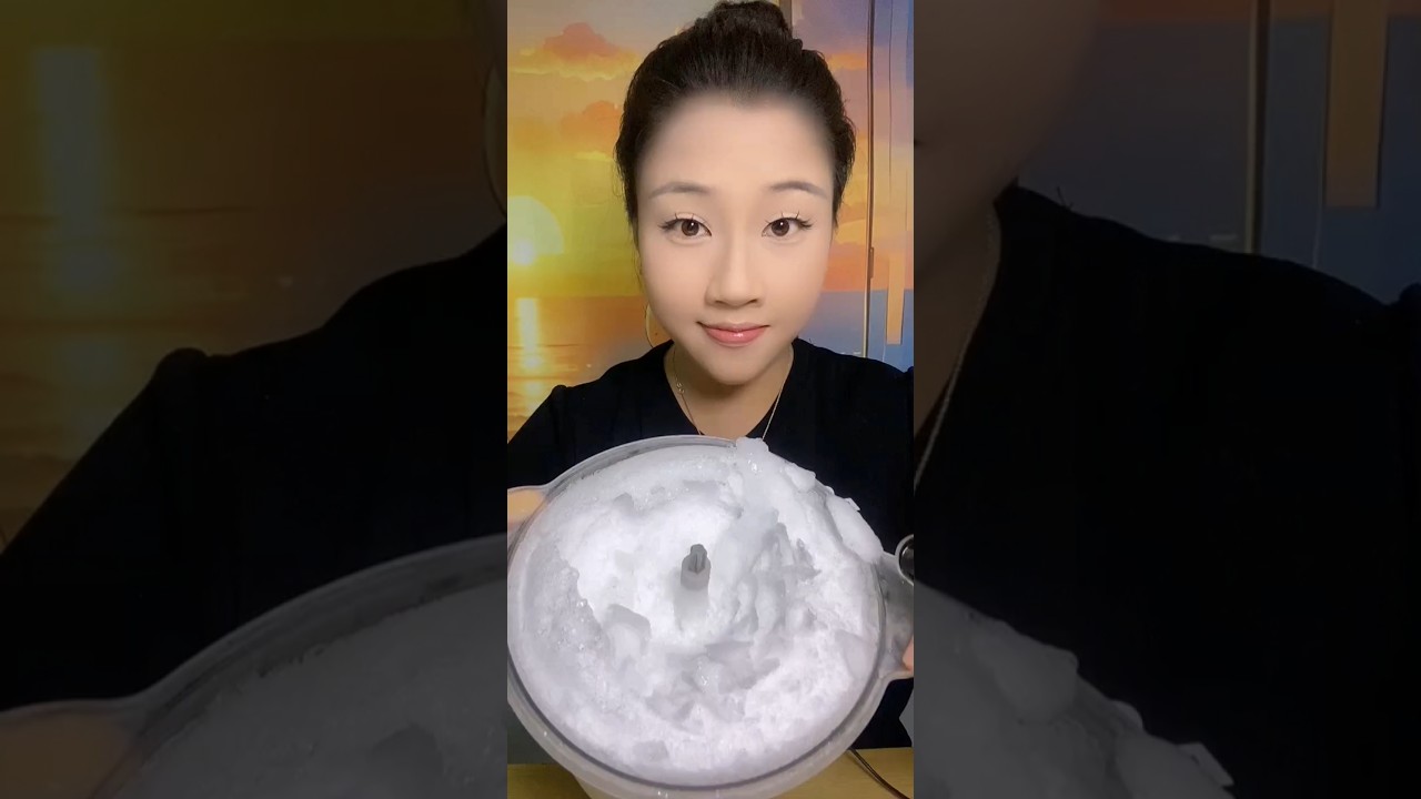 ASMR CLEAR ICE EATING MUKBANG