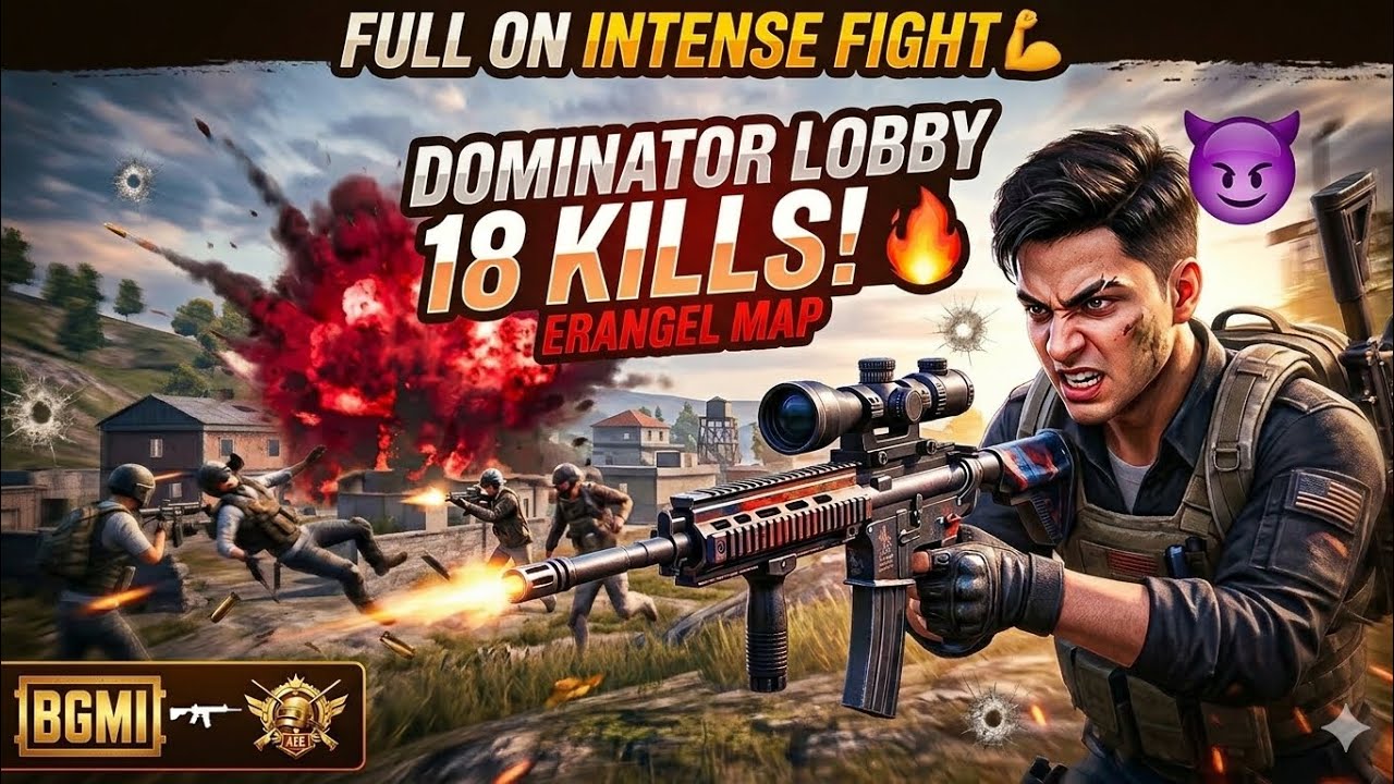 Full intense fight 18 kil Dominator lobby Winner winner chiken dinner 😈💪😈#subcribemychanne #views 
