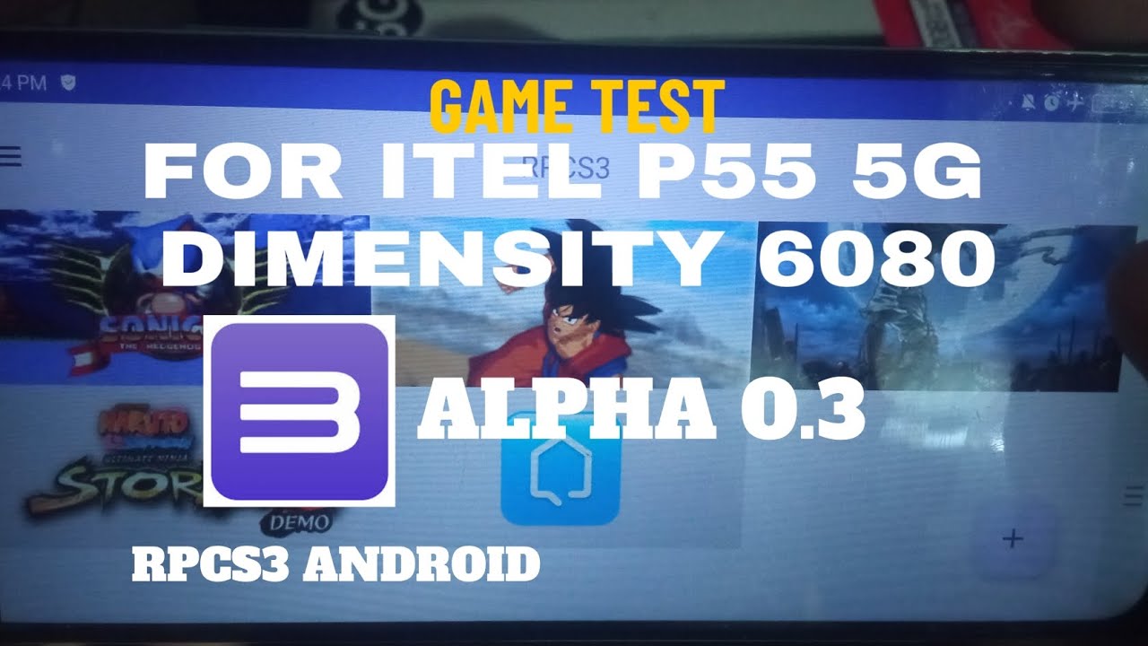 RPCS3 ANDROID ALPHA 0.3 IN ITEL P55 5G #dimensity6080 #itelp555g #rpcs3 #aps3eemulator #itelp55