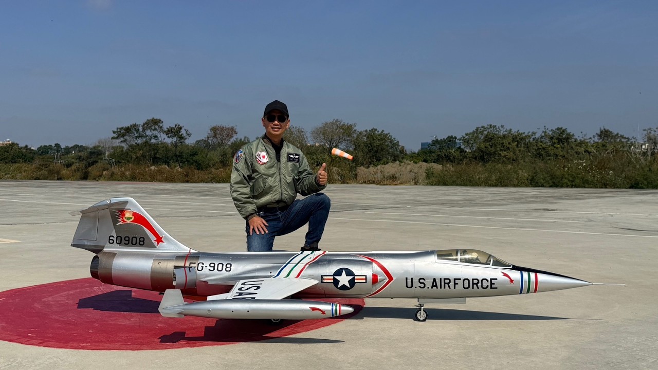 F-104C maiden done. Amazing for the first flight.
