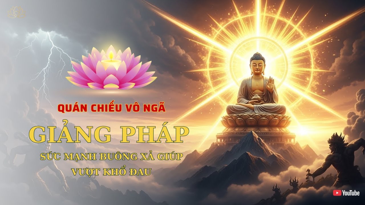 Giảng Ph&aacute;p Qu&aacute;n Chiếu V&ocirc; Ng&atilde;: Sức Mạnh Bu&ocirc;ng Xả Gi&uacute;p Vượt Khổ Đau (Nhạc Thiền Thanh Tịnh)