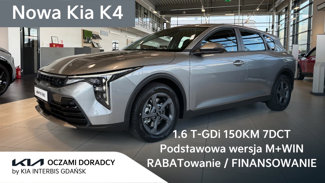 Kia K4 [1.6 T-GDI 150KM 7DCT] Podstawowa wersja M + WIN | Steel Grey + RABATowanie / FINANSOWANIE