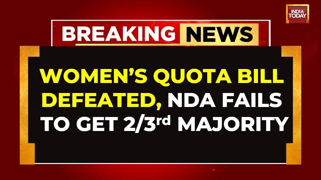Women's Reservation Bill Fails Floor Test Over Delimitation Link As NDA MPs Protest On Streets