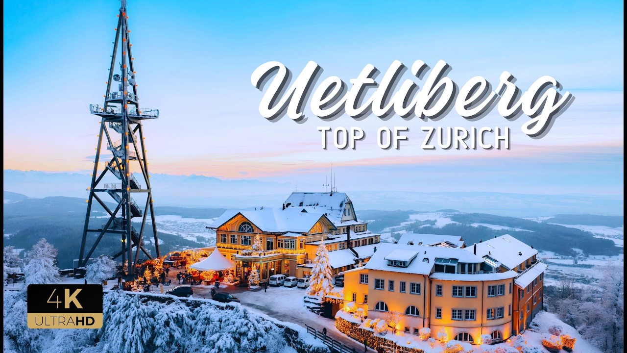 Uetliberg Zürich. Winter slow walk to the mountain