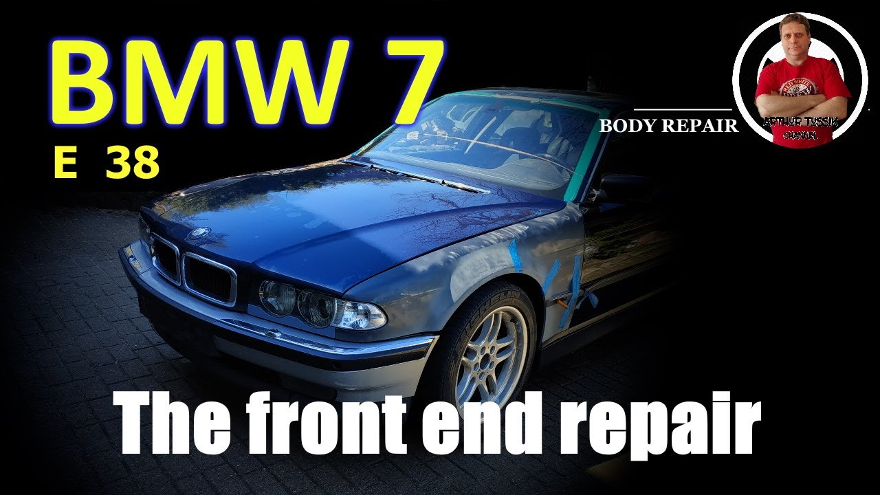 BMW 750 E38. The front end repair. Ремонт переда.