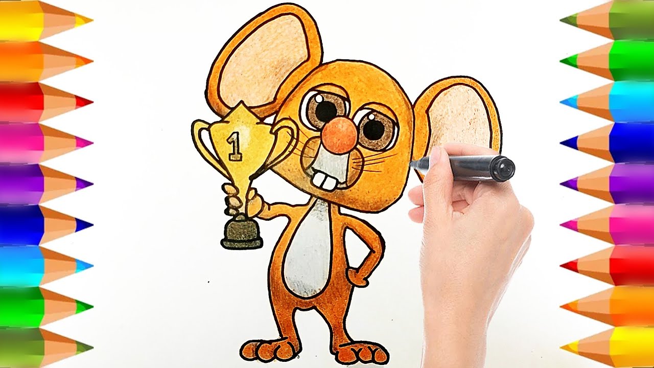 Cómo dibujar y colorear al Ratón de Susanita de la Granja de Zenón | Dibujos para niños