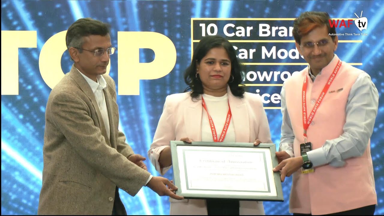 JSW MG Motor Felicitation at 11th IVASS 2025 | Celebrating After-Sales Excellence