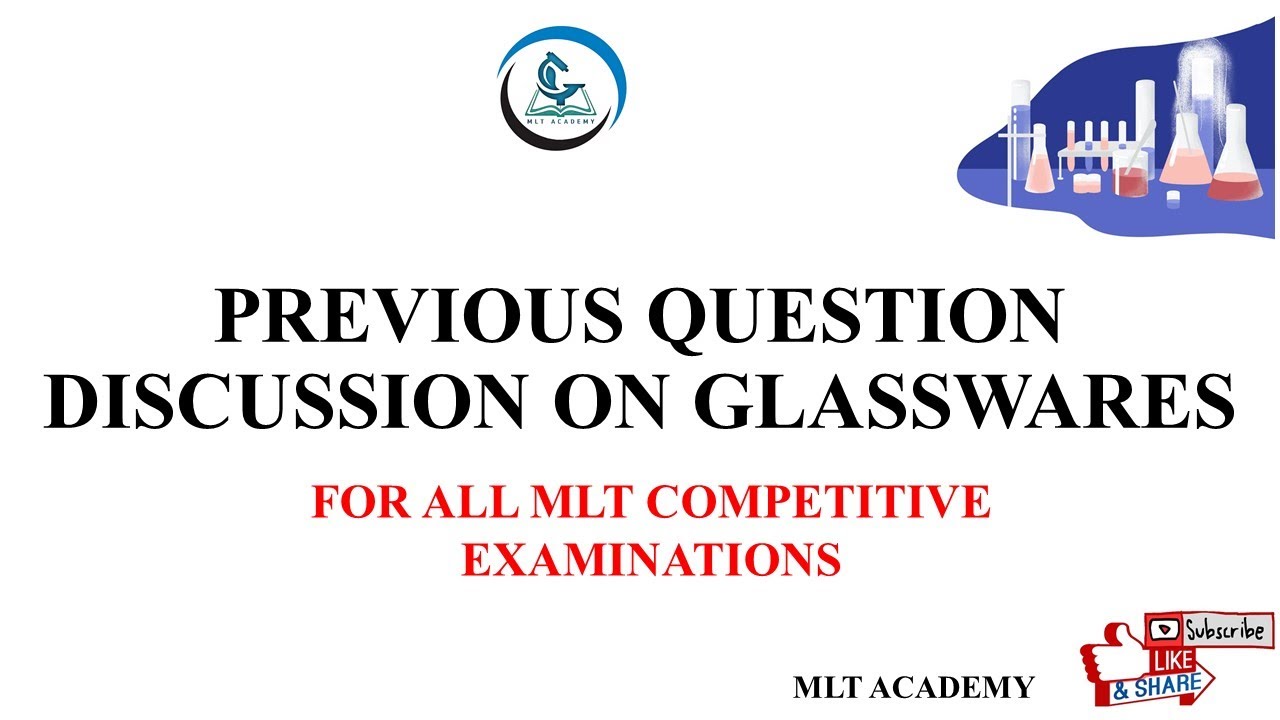 |QUESTION PAPER DISCUSSION ON GLASS WARES| FOR MLT COMPETITIVE EXAMINATIONS|mortuary technician|