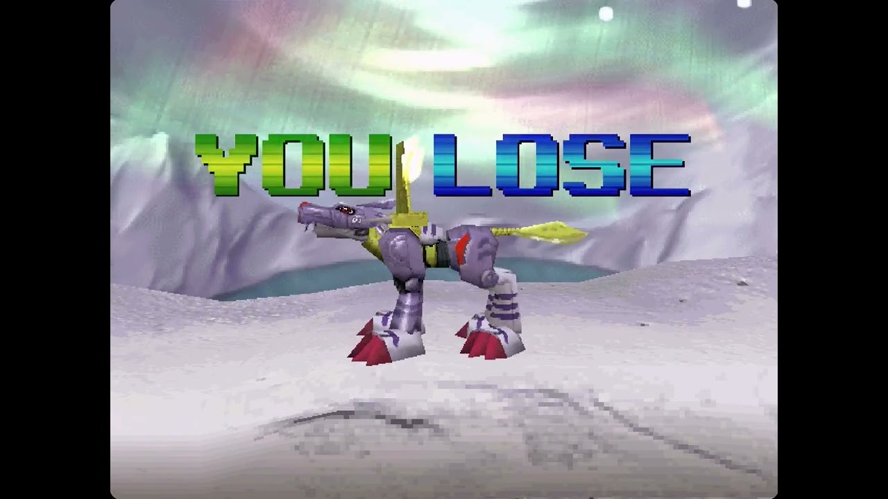 Digimon Rumble Arena (PS1) Game Over