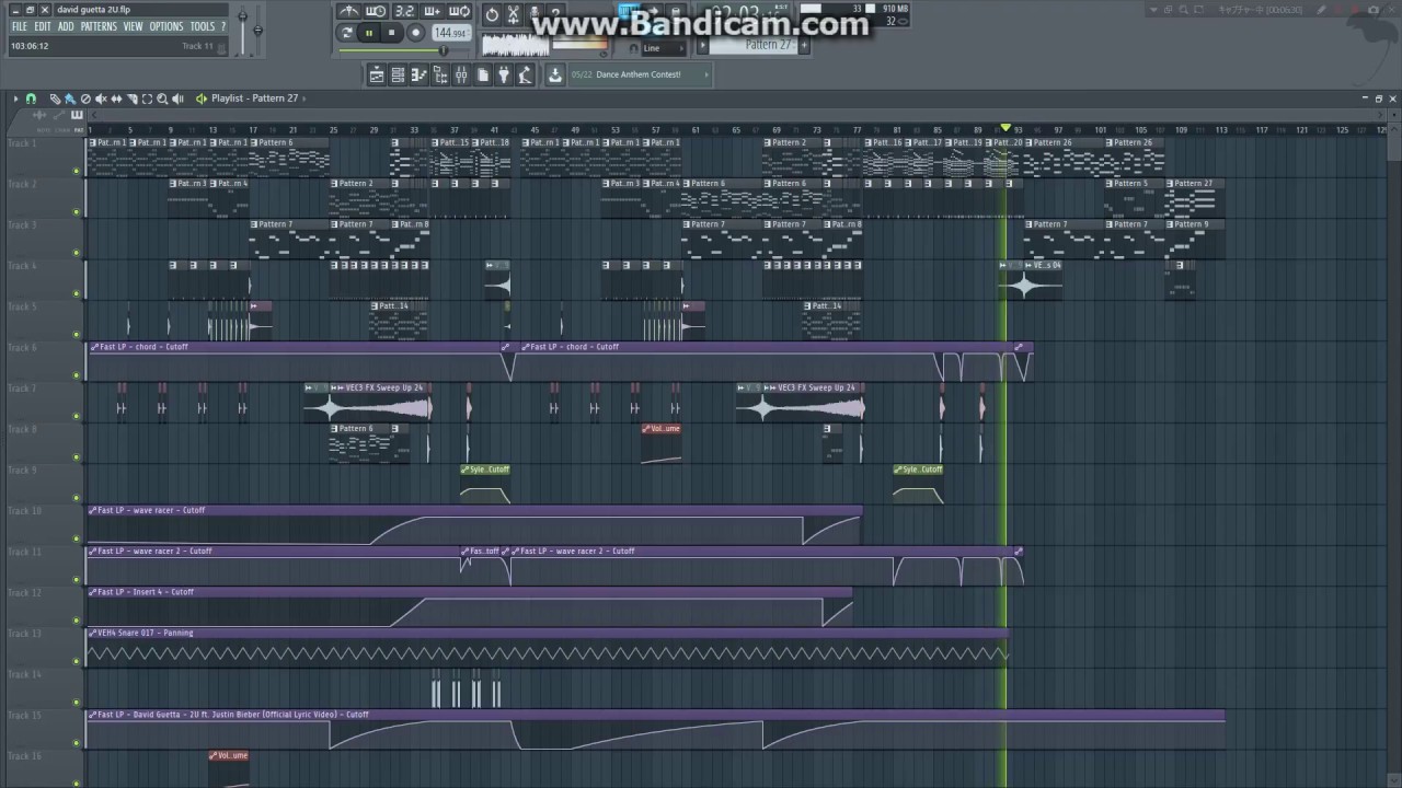 David Guetta - 2U ft. Justin Bieber(FL Studio Remake)+FLP