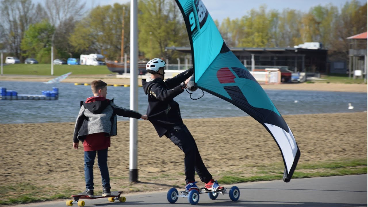 Ozone WASP Landsession mit ATB und Longboard