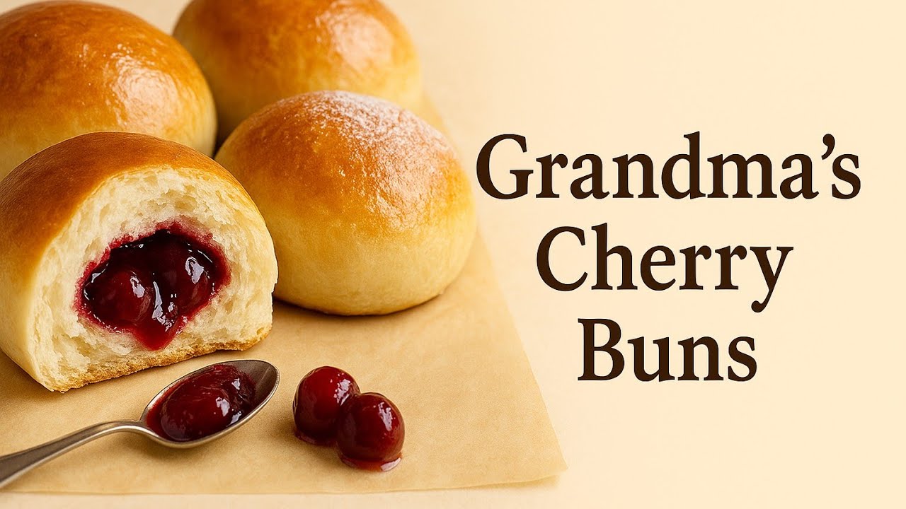 Cherry-Filled Buns | Ukrainian Sweet Bread Tradition