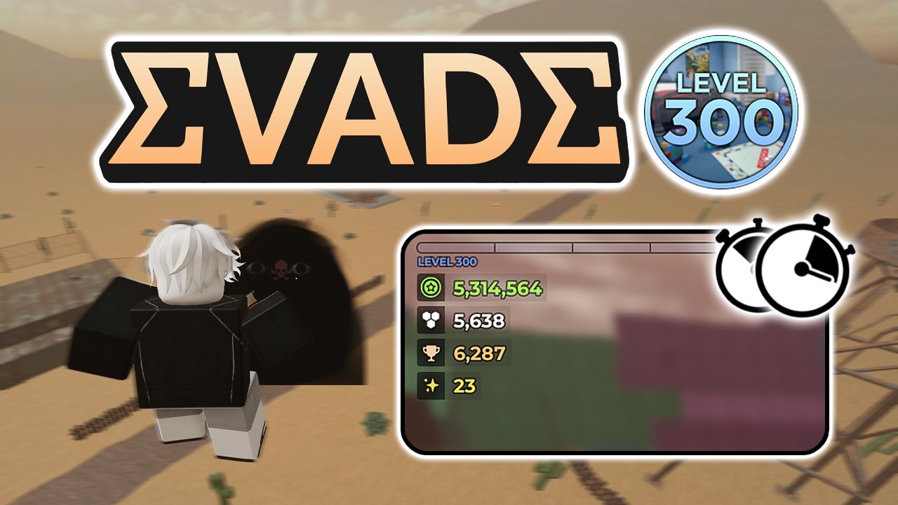 How long it took me to reach LEVEL 300 in EVADE ROBLOX