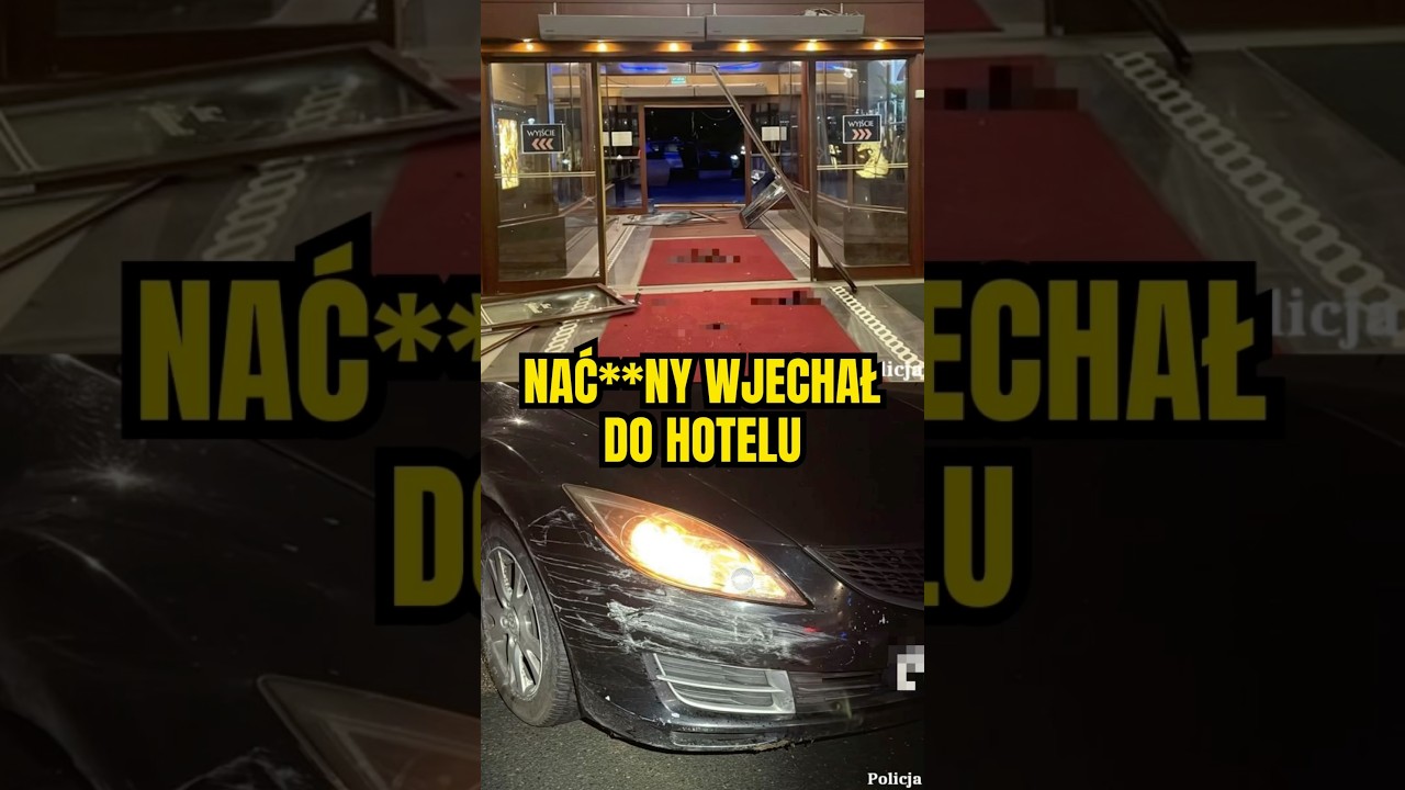 Nafurany Anglik wjechał do hotelu i pr&oacute;bował uciec 