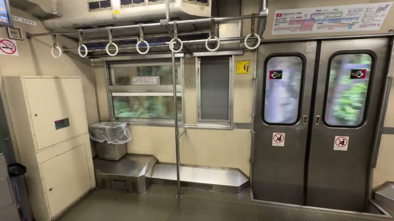 キハ47-9098 車内風景　指宿枕崎線　喜入〜前之浜　JR九州