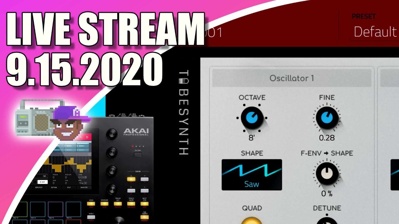 MPC One - Tube Synth - Sound Design Live Beats Stream