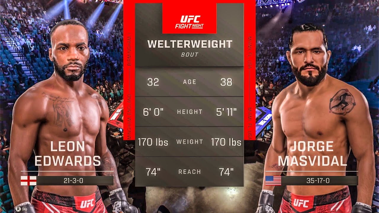 UFC 5 Gameplay - Leon Edwards vs Jorge Masvidal PS5 Gameplay