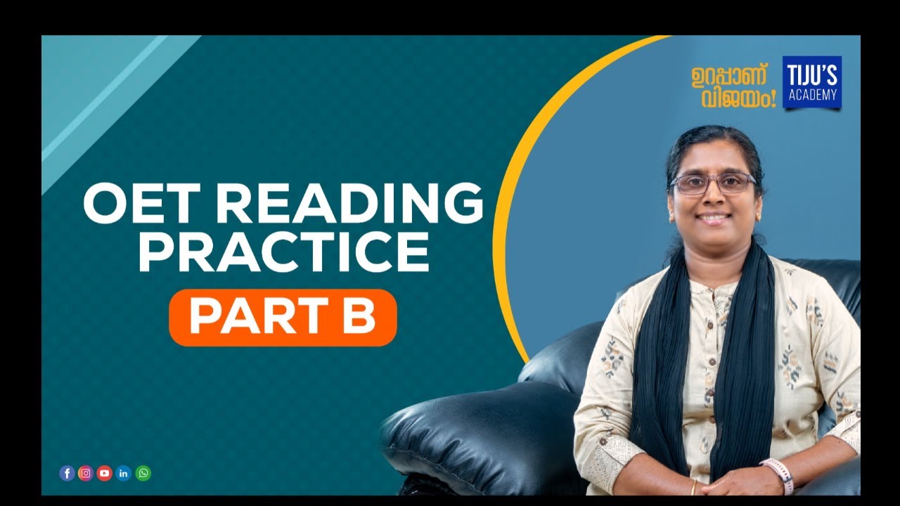 OET Reading Practice Part B | Tiju's Academy