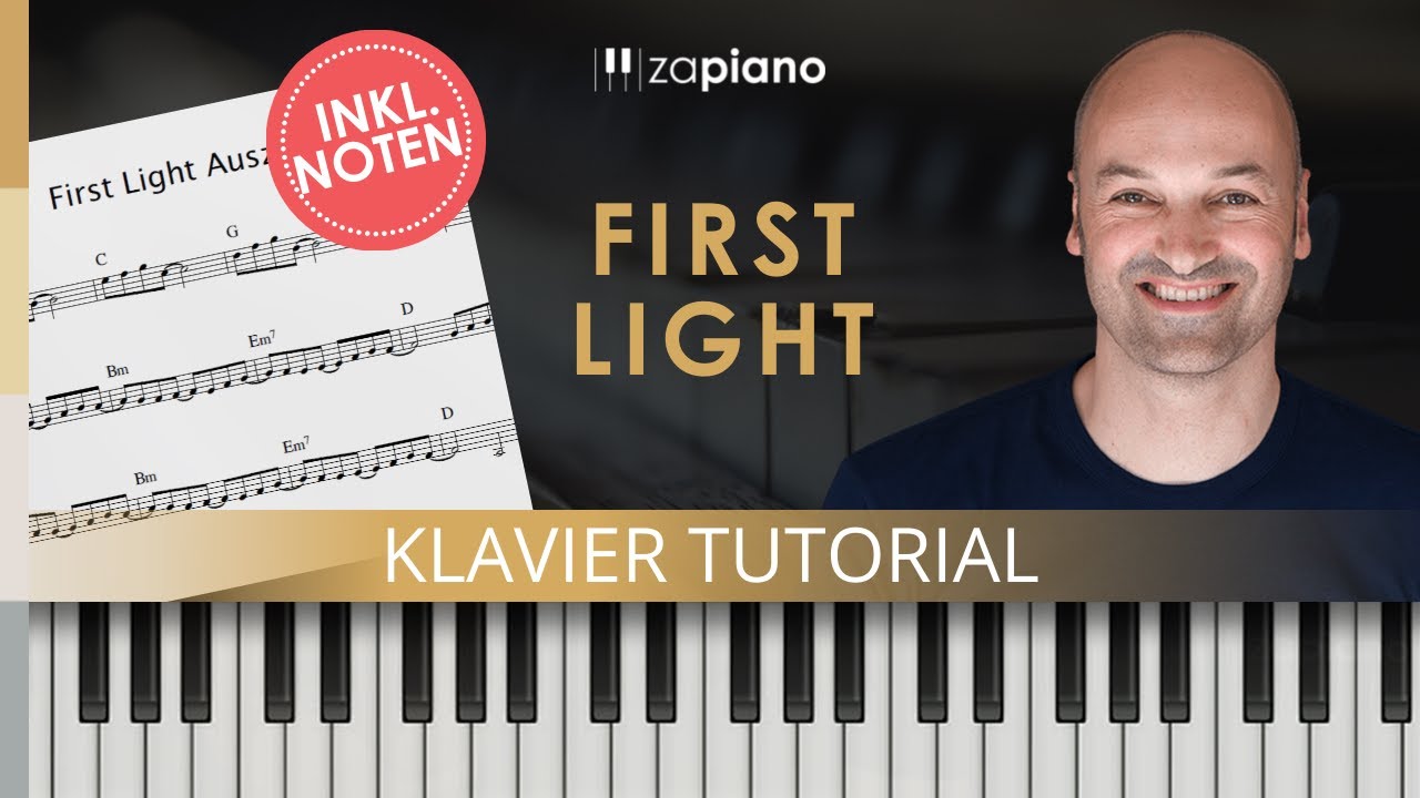 "First Light" - Klavierstück für Anfänger inkl. Noten - einfaches Klavierstück - Klavier spielen