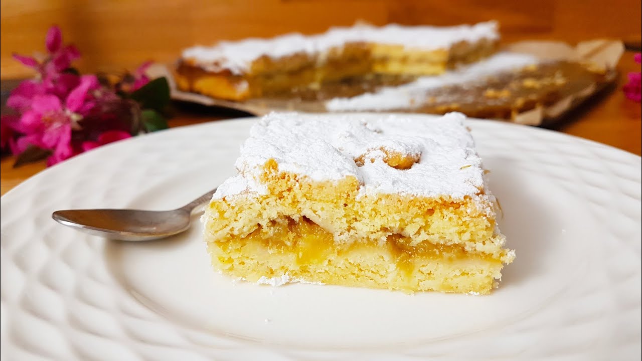 Ciasto kruche z rabarbarem❤ szarlotka z rabarbarem