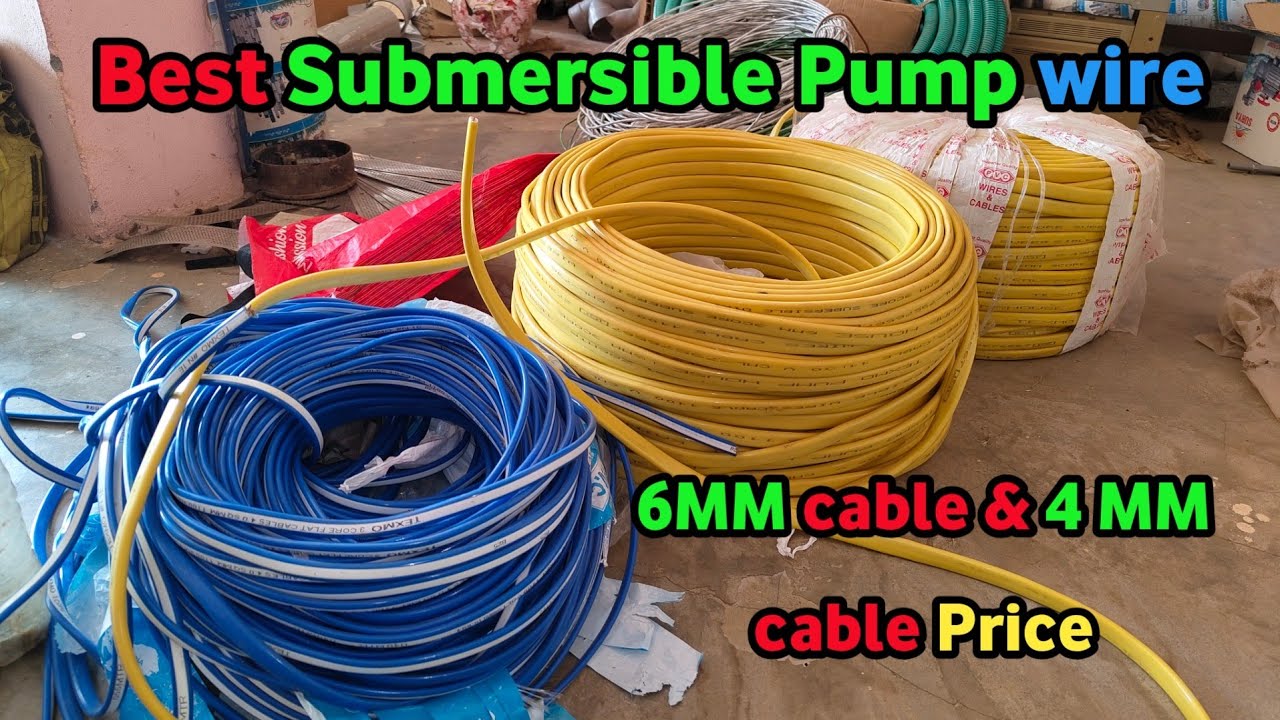 submersible pump cable 6mm wire | best submersible cable in india | 4mm cable price by Pump Advisor