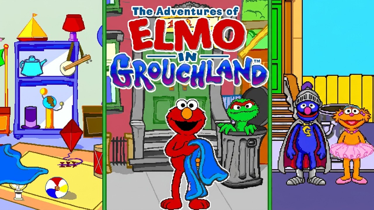 Sesame Street: The Adventures of Elmo in Grouchland - Videogame Longplay (PC, 1999)