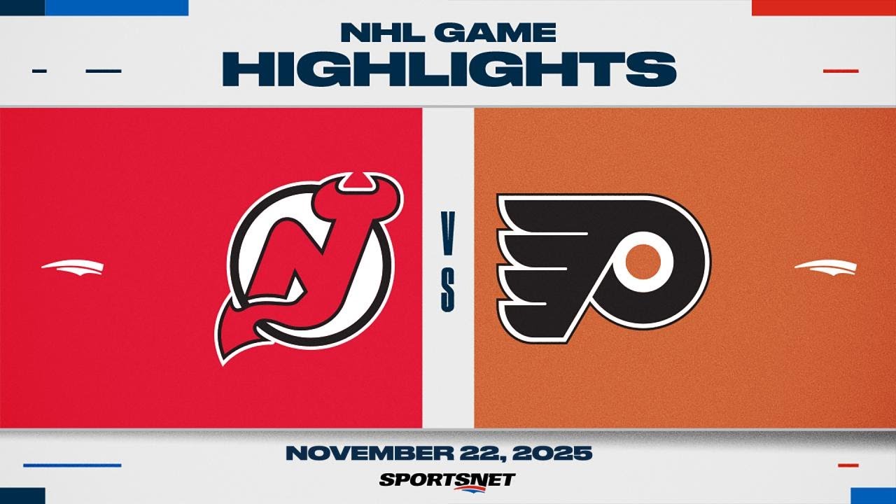 NHL Highlights | Devils vs. Flyers - November 22, 2025