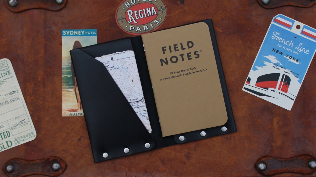 How To Make A Leather Journal For Field Notes Memo Book #shorts