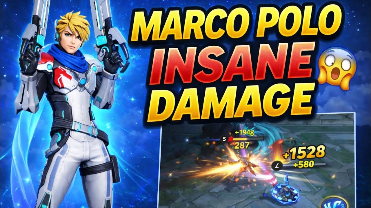 Marco Polo Destroyed Everyone 😈 Best Marksman Gameplay | Honor of Kings