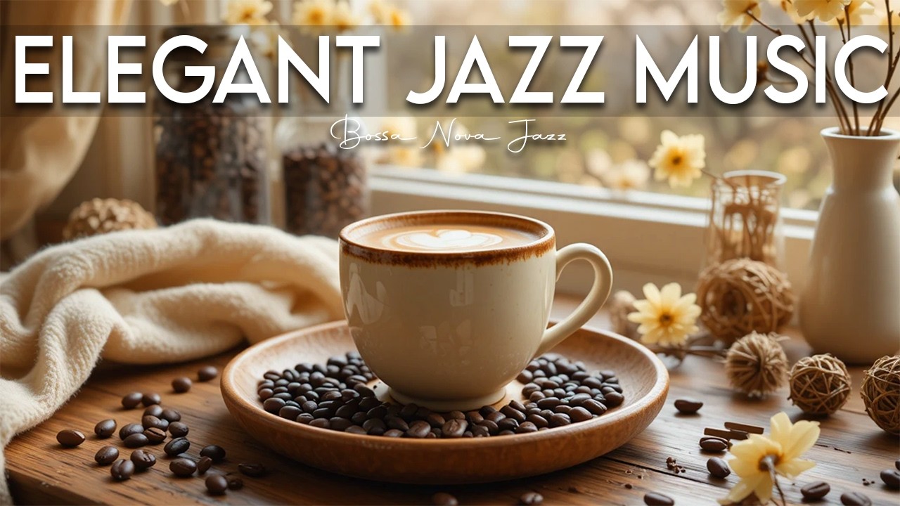 Elegant Jazz Music ☕ Bossa Nova, Smooth Jazz & Relaxing Cafe Music for Studying and Working