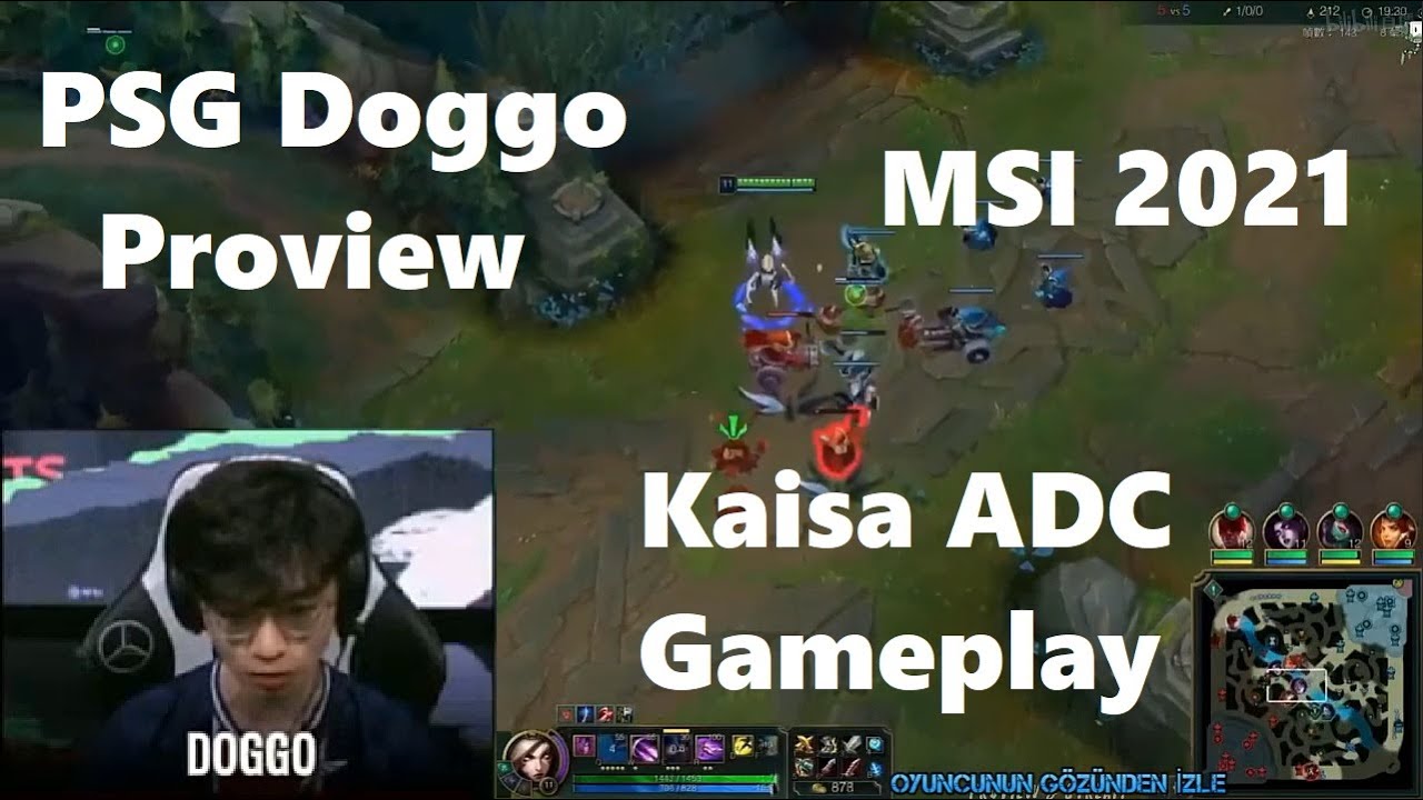 MSI 2021 Proview PSG Doggo Kaisa Gameplay POV ADC - PSG vs C9