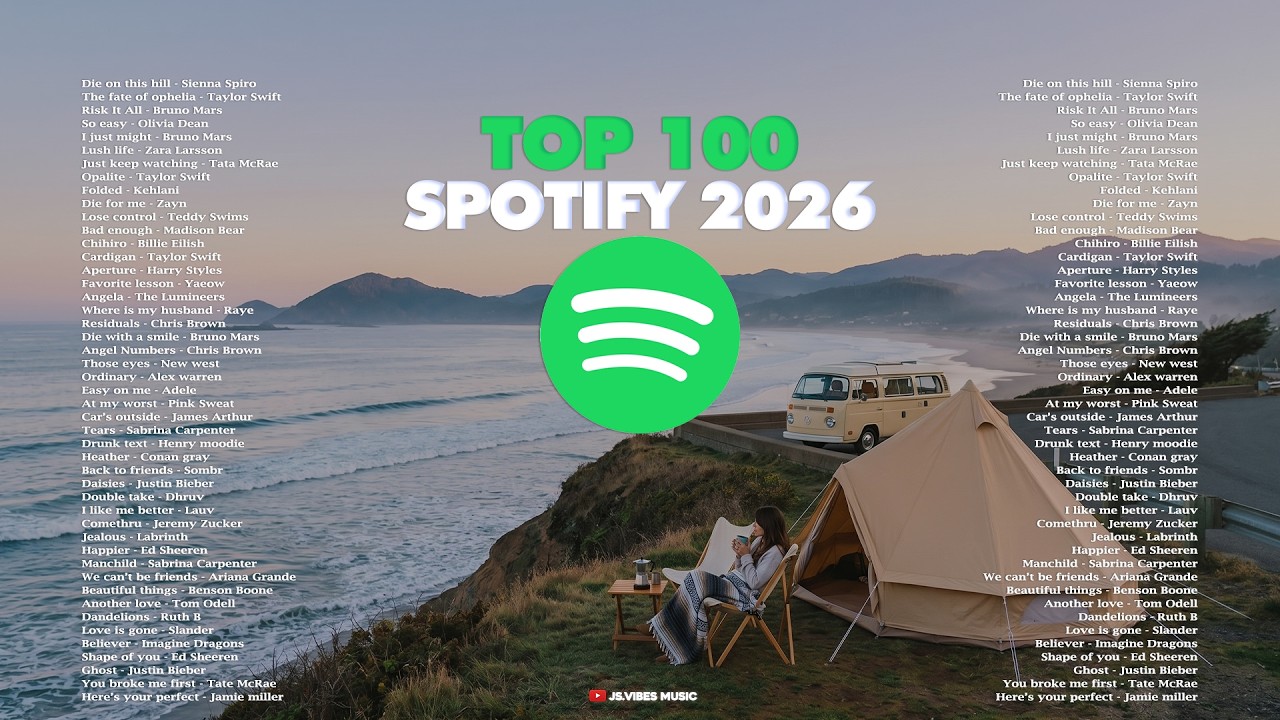 ✨Top 100 Spotify 2026 Playlist || Best Music Global Spotify Trending 2026 - Positive and Chill Vibes