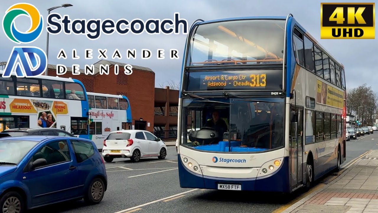 [Stagecoach Manchester: 313 Stockport to Airport via Adswood & Cheadle Hulme] ADL Enviro400 Trident