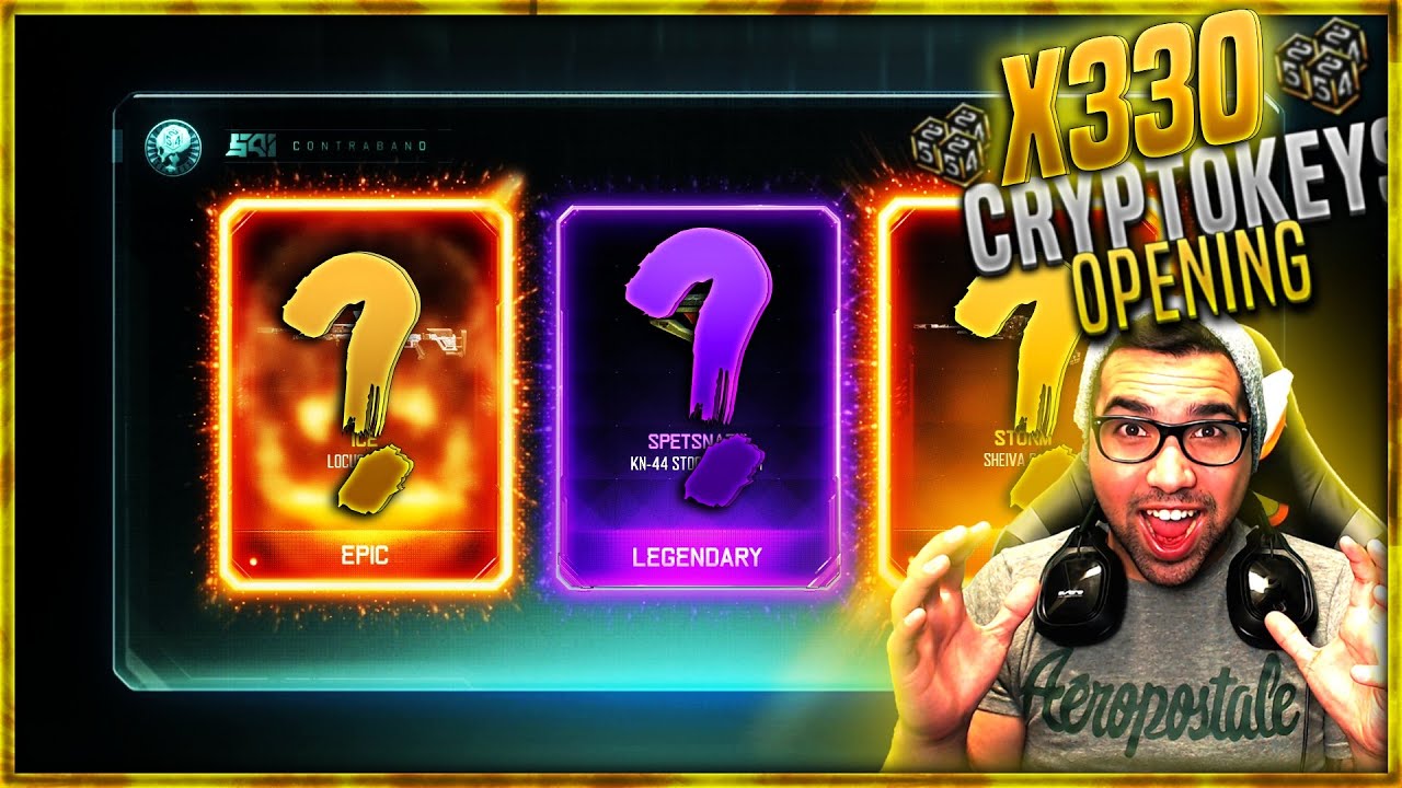 BEST EPIC SUPPLY OPENING in BLACK OPS 3! x330 CRYPTOKEYS - BO3 Rare Supply Drops LEGENDARY & EPICS!