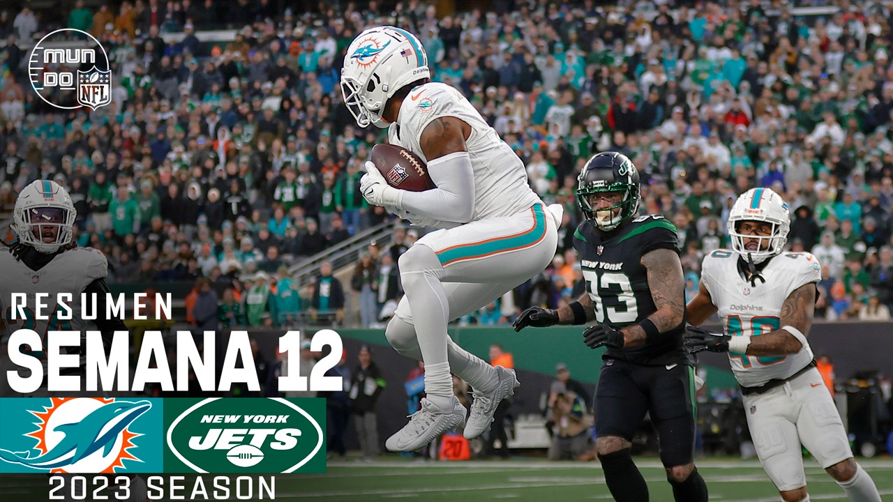 Miami Dolphins vs. New York Jets | Semana 12 NFL 2023 | NFL Highlights Resumen en español