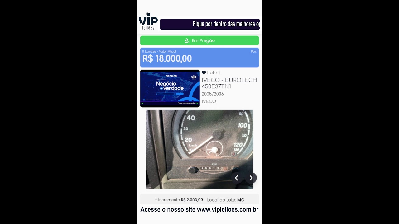 Vip Leilões convidou você