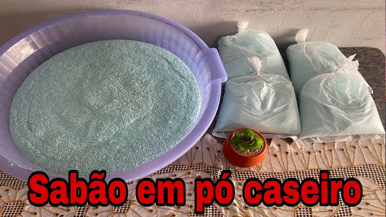 COMO FAZER SABÃO EM PÓ CASEIRO COM ÓLEO USADO ARIEL rende muito😍o melhor de todos