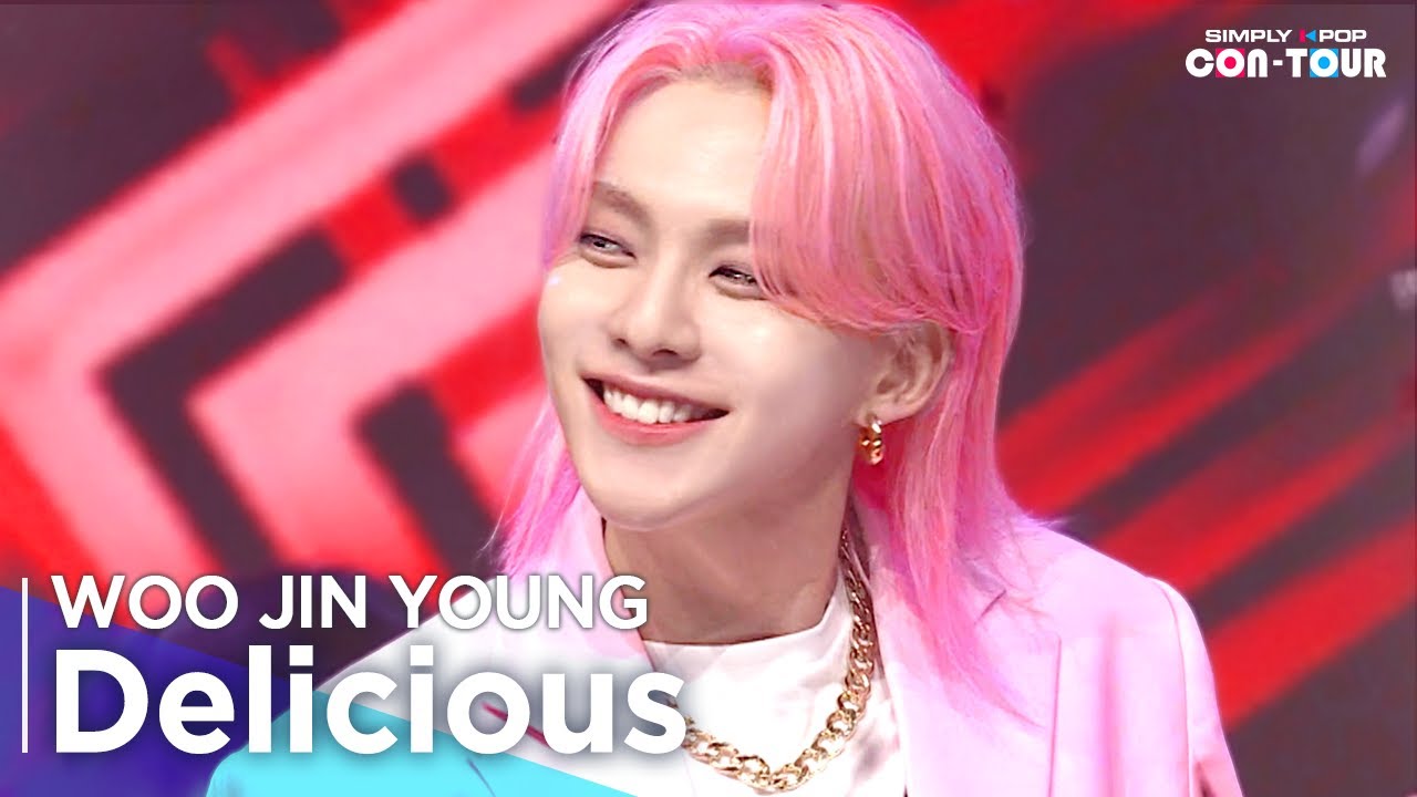 [Simply K-Pop CON-TOUR] WOO JIN YOUNG (우진영) - Delicious (딜리셔스) _ Ep.528 | [4K]