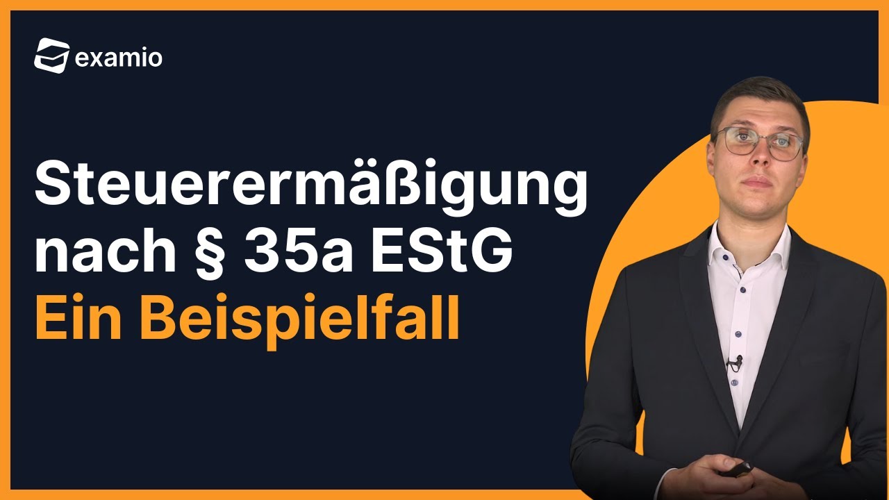 Steuerermäßigung nach § 35a EStG | Ein Beispielfall