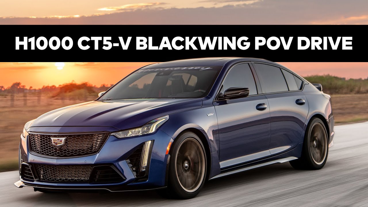 1000 Horsepower Cadillac CT5-V Blackwing // POV Test Drive // H1000 by Hennessey
