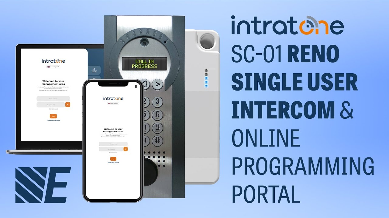 SC 01 Intratone Reno Single User Intercom & Online Programming Portal