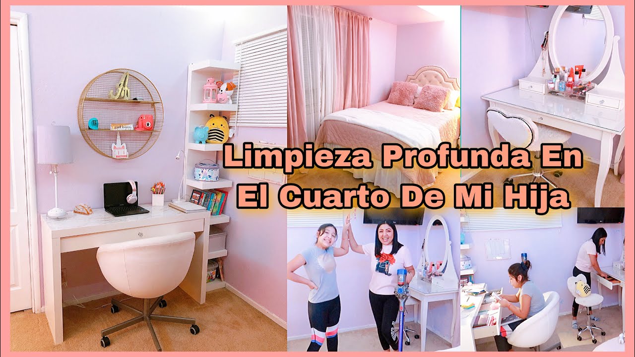Con Estos 15 Minutos Te Motivaras A Limpiar/ Limpieza En El Cuarto De Mi Hija/ Clean With Me