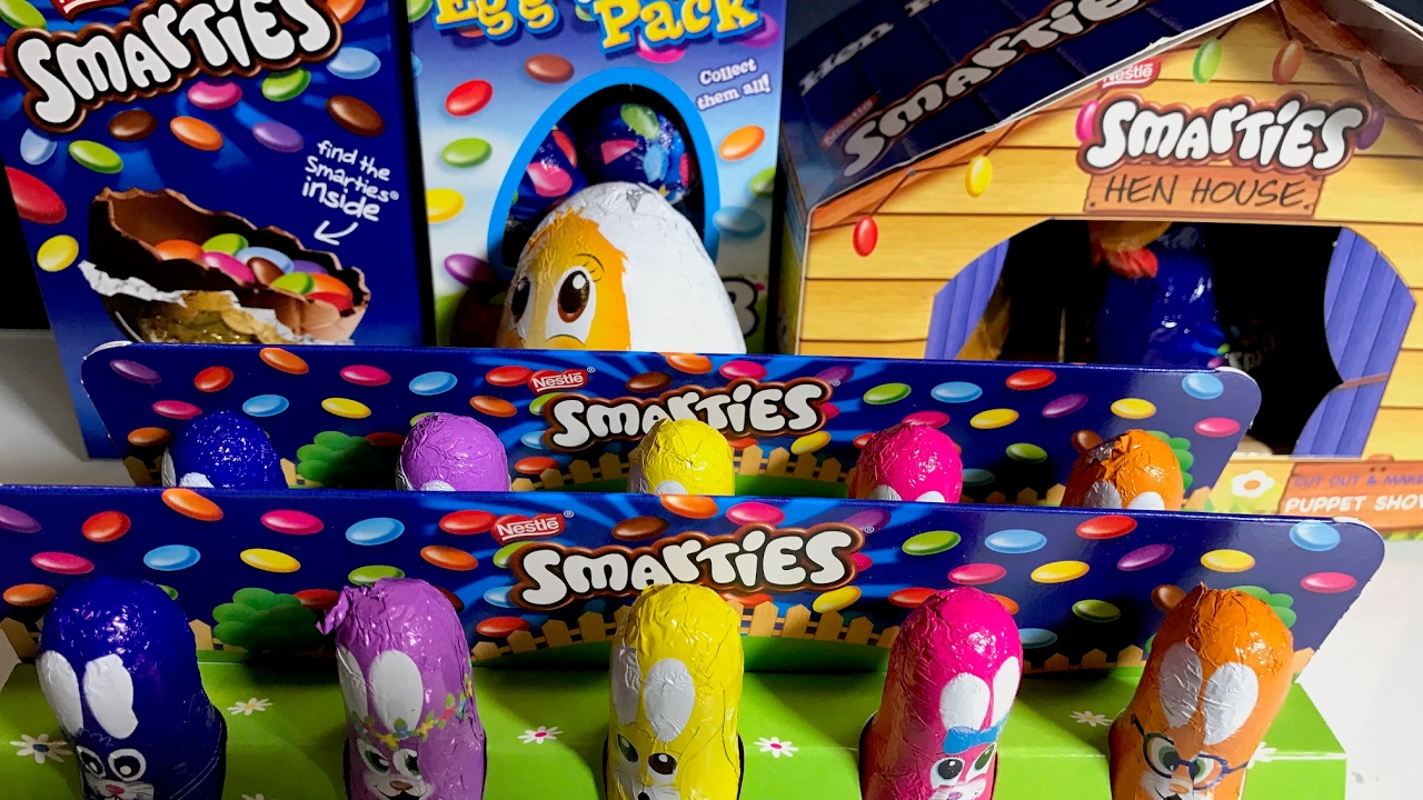 Smarties , Egg Hunt Pack , Smarties Hen House ,Colourful Bunny , Surprise Egg , Candy & Sweets